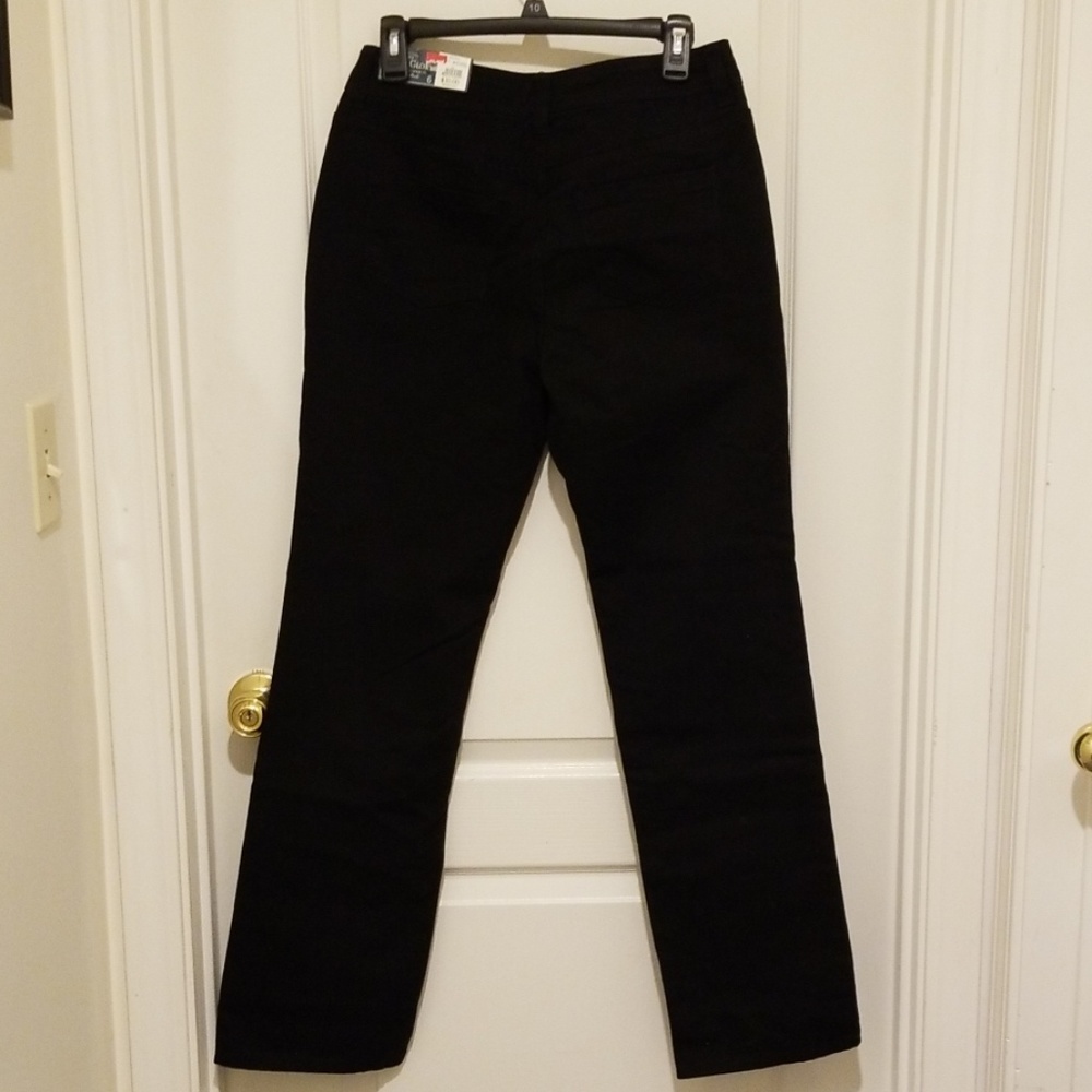 Faded Glory black denim jeans size 6, new w tags